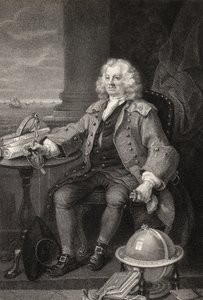 Thomas Coram kapitány, Benjamin Holl metszete, a Hogarth műveiből, 1833-ban alkotó: William Hogarth