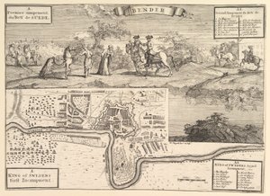 XII. Károly Bender Aubry de La Mottrayesnél Európa-szerte, Ázsiában és..., 1723-24. alkotó: William Hogarth