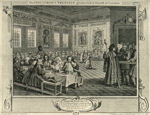 Városi ünnep, 1747, 1925. alkotó: William Hogarth