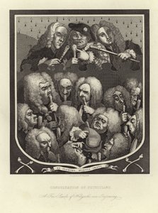 Orvosi konzultáció alkotó: William Hogarth