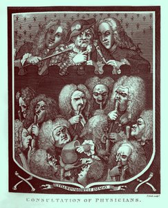 William Hogarth orvosi konzultáció alkotó: William Hogarth