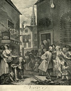 Covent Garden délben, 1738, 1925. alkotó: William Hogarth