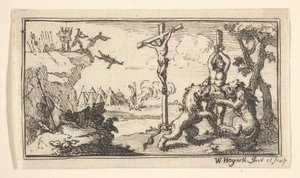 Keresztre feszítés stb. John Beaver, Roman Military Punishments, 1725, 1725 after. alkotó: William Hogarth