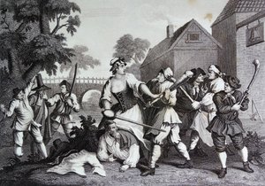 Samuel Butler Hudibras című művének előlapja alkotó: William Hogarth