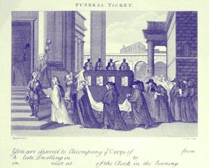 William Hogarth temetési jegye alkotó: William Hogarth