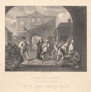 Calais kapuja, William Radclyffe (1783-1855) metszete alkotó: William Hogarth