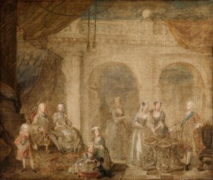 II. György, Anglia királya és családja alkotó: William Hogarth