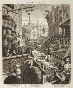 Gin Lane alkotó: William Hogarth