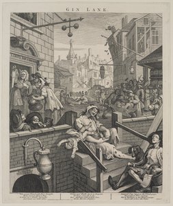 Gin Lane alkotó: William Hogarth
