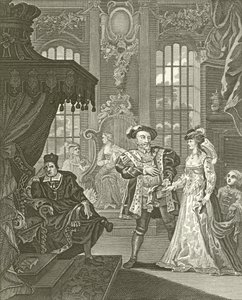 Nyolcadik Henrik és Anna Boleyne alkotó: William Hogarth