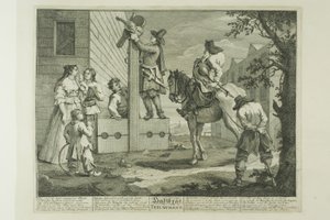 Hudibras Triumphant, negyedik lemez a Hudibrasból alkotó: William Hogarth