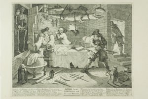 Hudibras és Sidrophel, nyolcadik lemez a Hudibrasból alkotó: William Hogarth