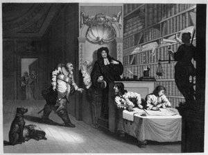Hudibras és az ügyvéd alkotó: William Hogarth