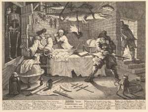 Hudibras legyőzi Sidrophelt és emberét, Whacum Twelve Large Illustrations for Sa..., 1725. február és 26. között. alkotó: William Hogarth