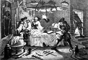 Illusztráció Samuel Butler Hudibras című verséből, 1726. alkotó: William Hogarth