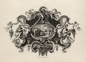 E. Chavane által metszett ezüst páncélos lenyomat a William Hogarth műveiből, 1833-ban alkotó: William Hogarth