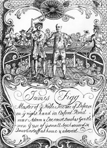 James Figg - William Hogarth reklámja, c. 1729/30 alkotó: William Hogarth