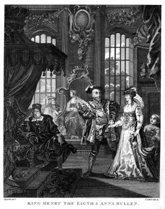VIII. Henrik király és Boleyn Anna William Hogarthtól alkotó: William Hogarth