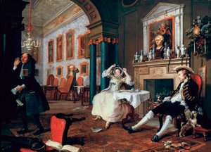 Házasság A-la-Mode: 2. A Tete a Tete, 1743 alkotó: William Hogarth