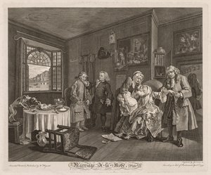 Házasság à la Mode: A grófnő halála alkotó: William Hogarth