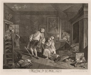 Házasság à la Mode: The Death of the Earl alkotó: William Hogarth