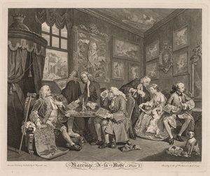 Divatos esküvő alkotó: William Hogarth