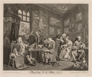 Házasság à la Mode: A szerződés, 1745. alkotó: William Hogarth