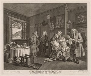 Házasság à la Mode: A grófnő halála alkotó: William Hogarth