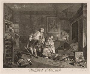 Házasság à la Mode: The Death of the Earl alkotó: William Hogarth