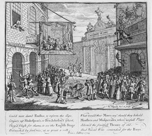 Álarcosok és operák, Burlington Gate, 1724 alkotó: William Hogarth