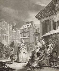 Reggel. From: The Four Times of the Day / The four times of the day. 1738 alkotó: William Hogarth
