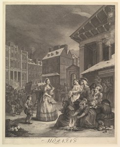 Reggel: A nap négy szakasza alkotó: William Hogarth