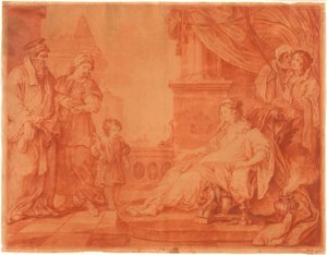 Mózes elhozta a fáraó leányát alkotó: William Hogarth