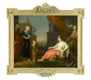Mózes a fáraó lánya elé állítva, 1746