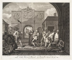 Ó, a régi angliai marhasült alkotó: William Hogarth