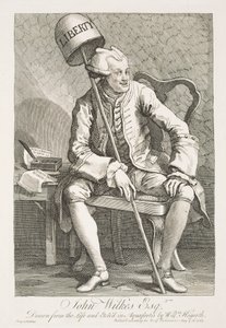 John Wilkes, Esquire portréja alkotó: William Hogarth