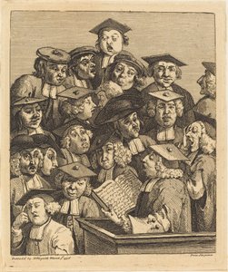 Tudósok egy előadáson alkotó: William Hogarth