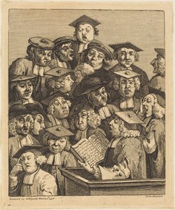 Tudósok egy előadáson alkotó: William Hogarth