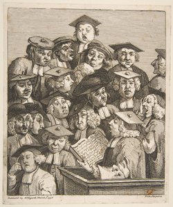 Tudósok egy előadáson alkotó: William Hogarth