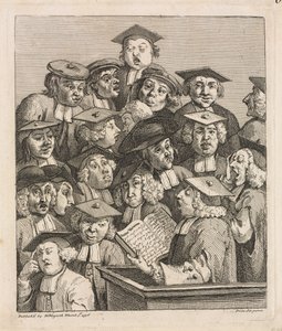Tudósok egy előadáson, 1736-1737. alkotó: William Hogarth