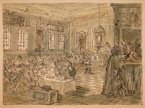 Vázlat az iparhoz és a tétlenséghez - VIII. tábla, 1747 alkotó: William Hogarth