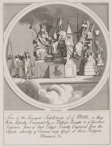 A Hold néhány fő lakója: Jogdíj, Püspökség és Törvény alkotó: William Hogarth