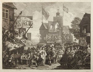 Southwarki vásár alkotó: William Hogarth