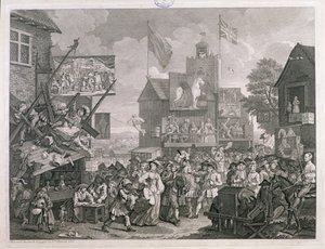Southwark Vásár alkotó: William Hogarth