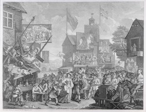 Southwarki vásár, 1733 alkotó: William Hogarth