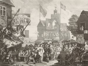 Southwark Vásár. 1733 alkotó: William Hogarth