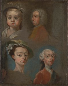 Tanulmányok a fejekről alkotó: William Hogarth