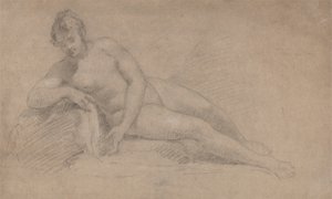 Tanulmány egy női aktról alkotó: William Hogarth