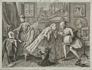 Íz a magas életben, 1746. alkotó: William Hogarth