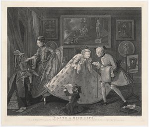 Taste in High Life, vésette Samuel Phillips, 1808 alkotó: William Hogarth